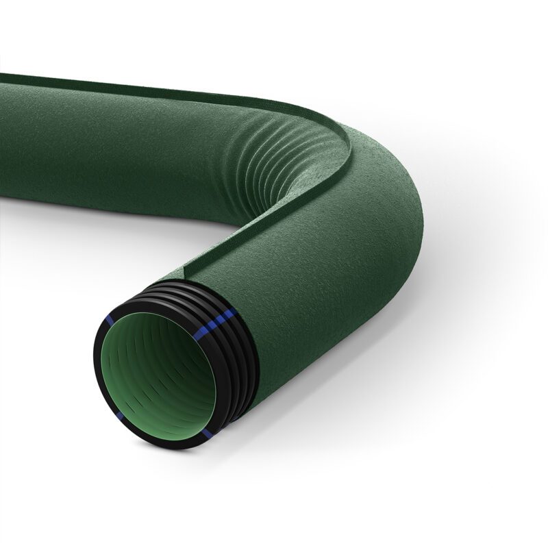GEODRAIN PLUS conduta de parede dupla perfurada com geotêxtil